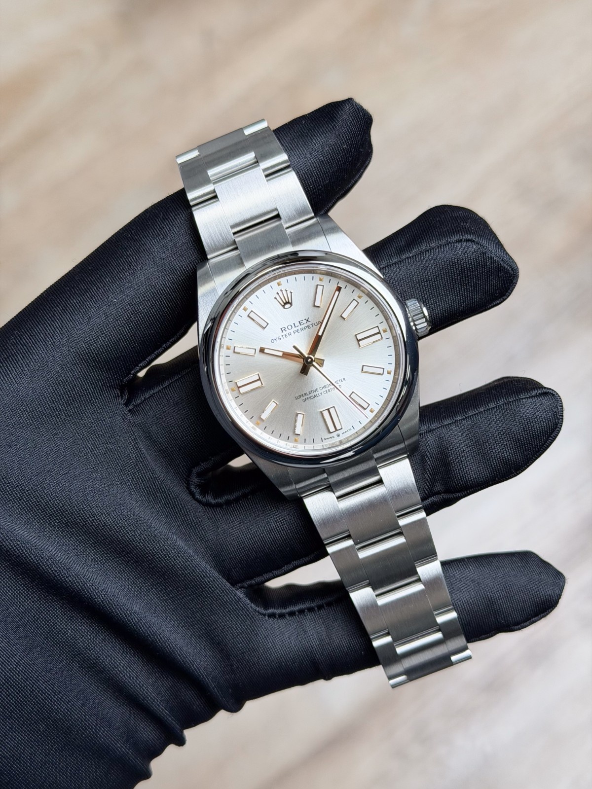 Rolex Oyster Perpetual 41mm Unworn 2026 Silver Index Sooth Oyster 134300