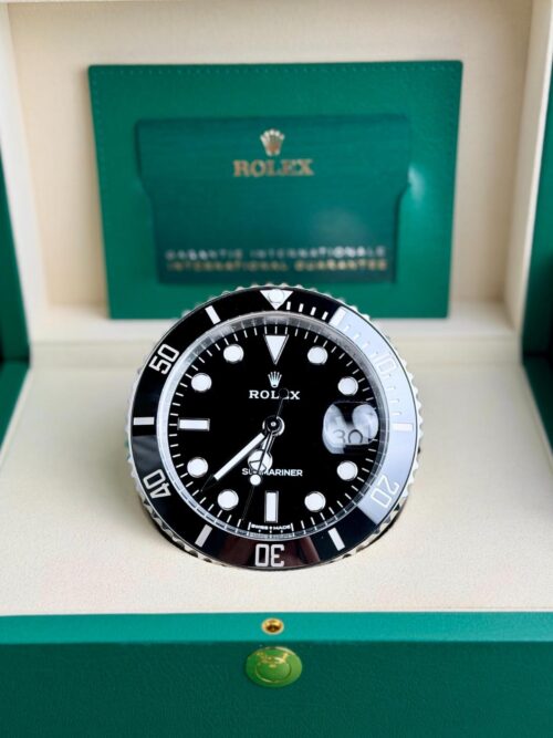 Rolex Submariner Date Desk Clock UNWORN 2026 80mm Black Lacquer 909010LN