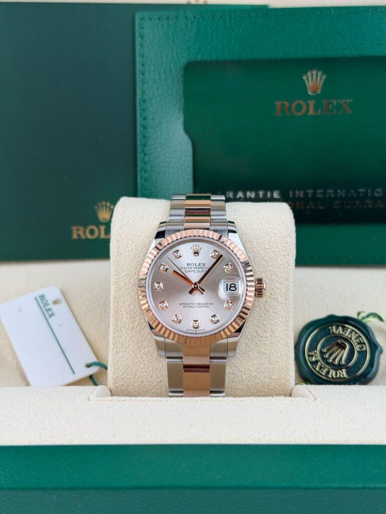 Rolex Datejust 31mm 2024 Silver Diamond Fluted Oyster 278271