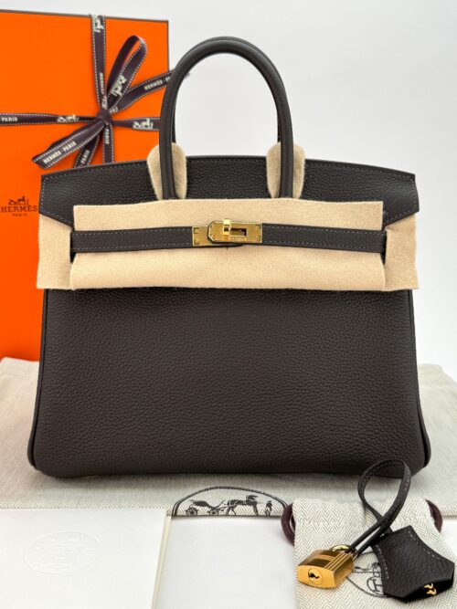 Hermes Birkin 25 Retourne Togo Bai Brun Gold Hardware K Stamp 2026