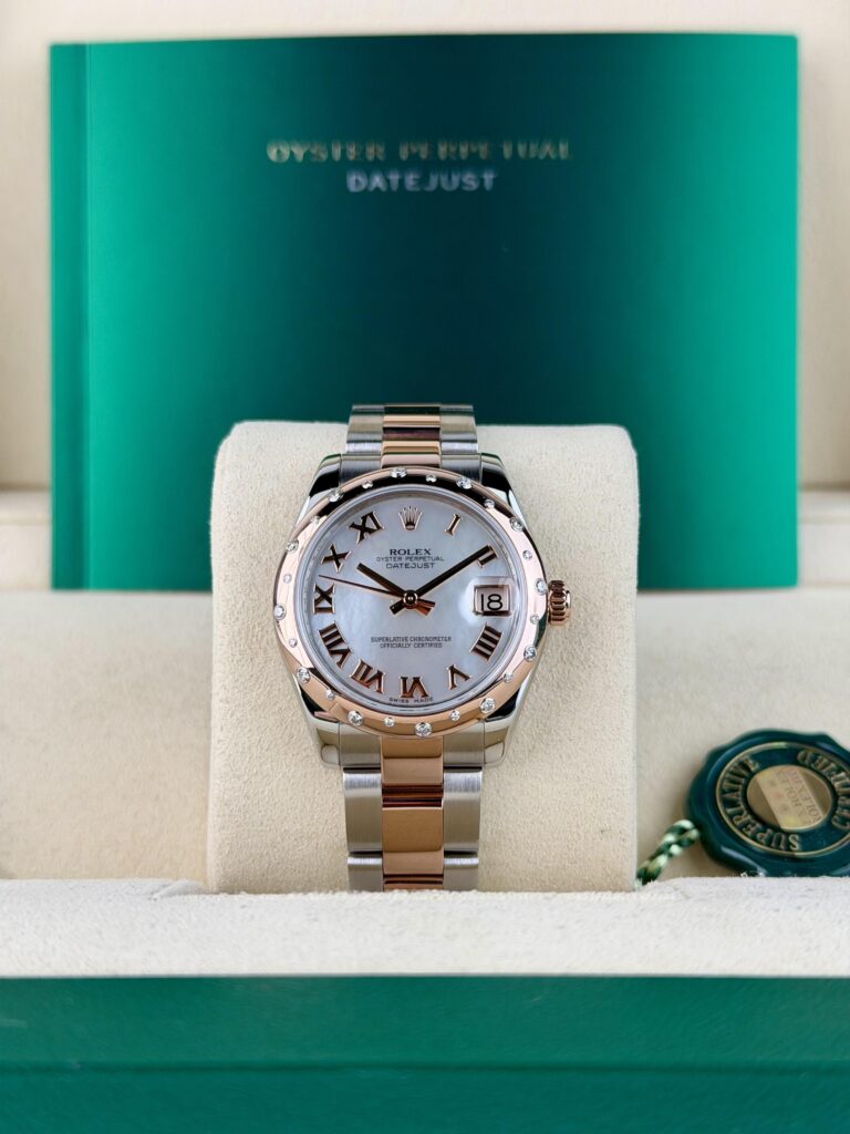 Rolex Datejust 31mm MOP Pearl Roman Domed Oyster Watch&Box 178341