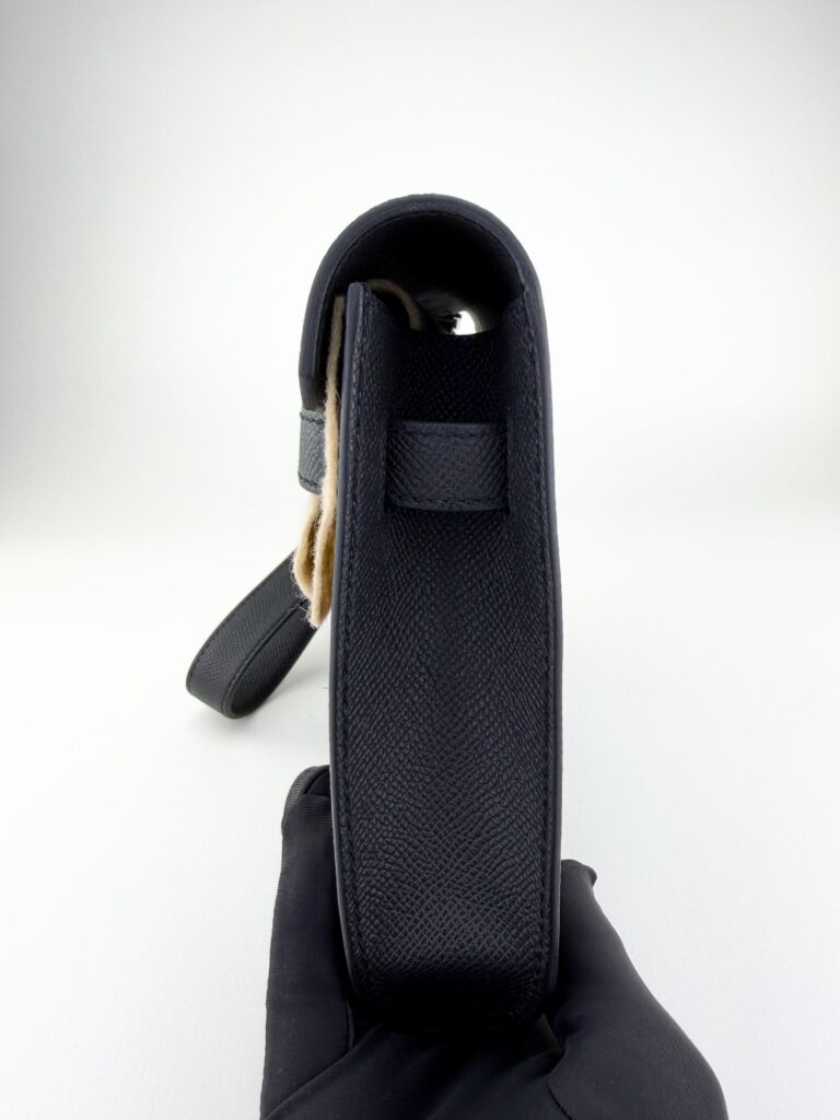 Hermes Kelly Depeches Epsom Black/Noir Palladium Hardware G Stamp Unworn