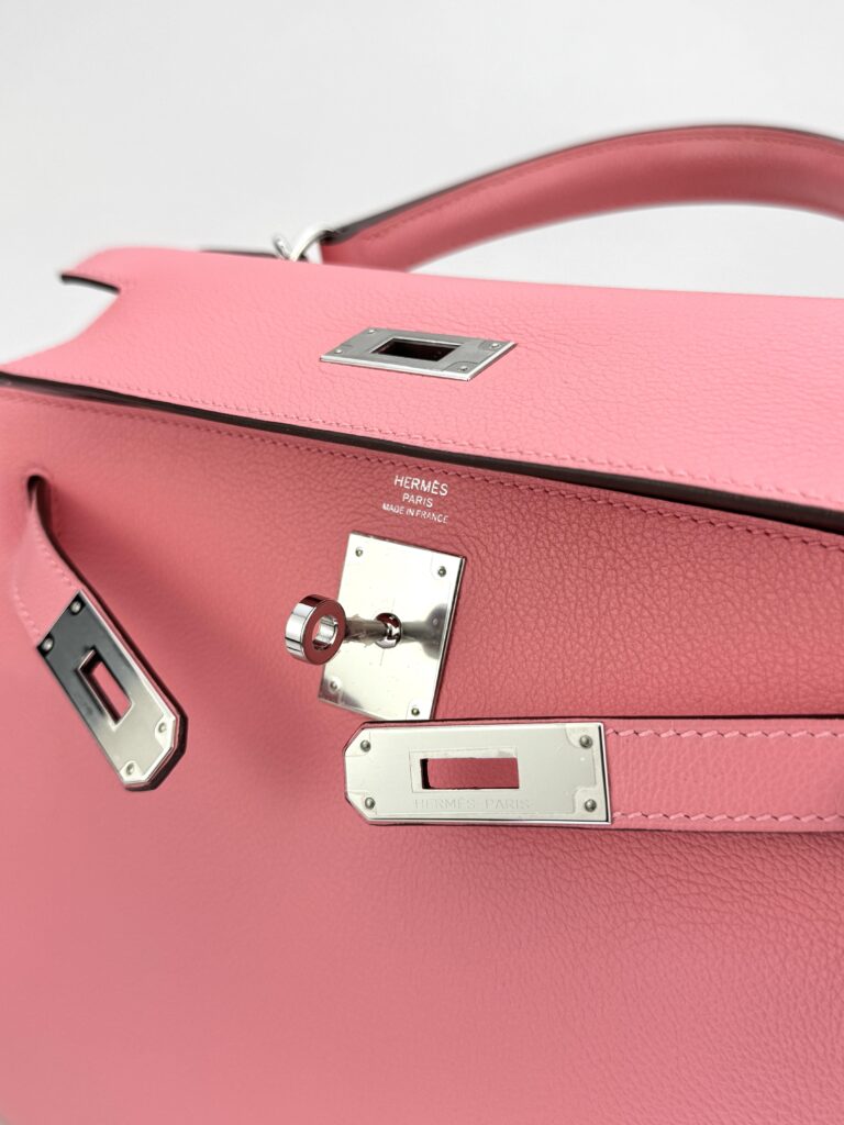 Hermes Kelly 28 Retourne Evercolor Rose D'ete Palladium Hardware Y Stamp