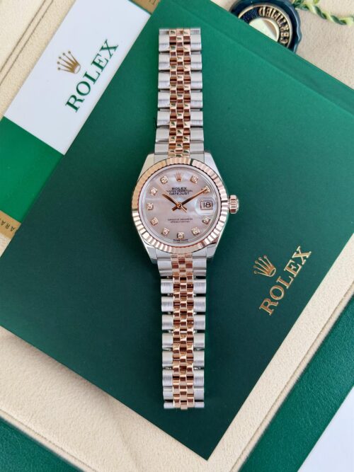 Rolex Datejust 28mm 2017 MOP Pearl Diamond Fluted Jubilee 279171