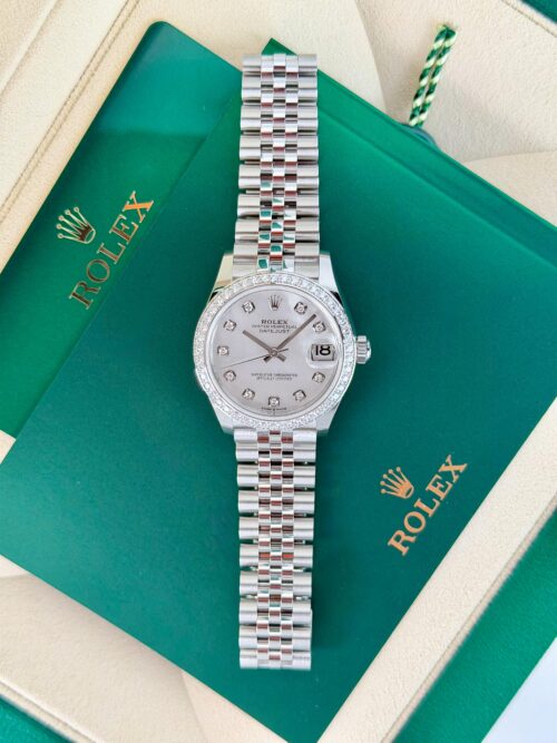 Rolex Datejust 31mm UNWORN 2026 MOP Pearl Diamond Bezel Jubilee 278384RBR