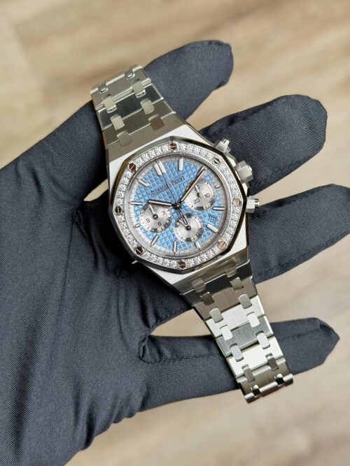 Audemars Piguet Royal Oak 38mm 2024 Ice Blue Diamond 26715ST.ZZ.1356ST.01