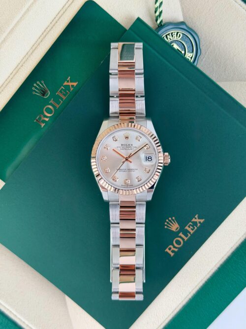 Rolex Datejust 31mm 2024 Silver Diamond Fluted Oyster 278271