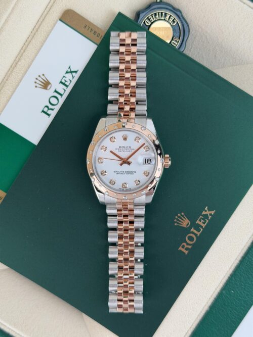 Rolex Datejust 31mm 2016 White Diamond Domed Jubilee Preowned 178341