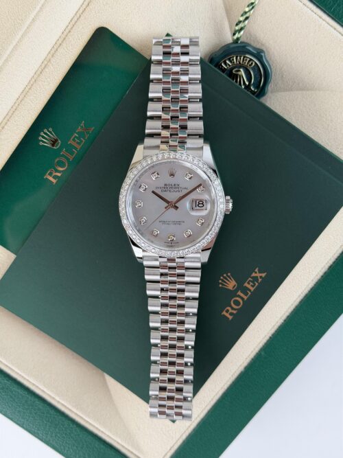 Rolex Datejust 36mm UNWORN 2026 MOP Pearl Diamond Bezel Jubilee 126284RBR