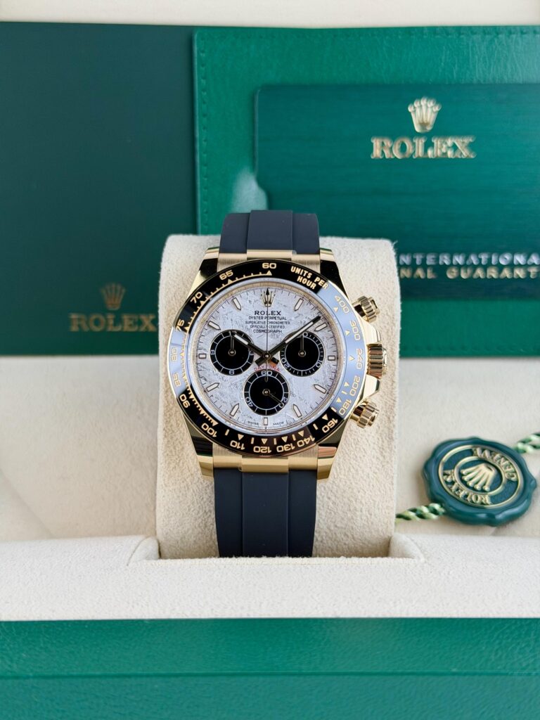 Rolex Daytona 40mm UNWORN 2026 Meteorite/Black Index Oysterflex 126518LN