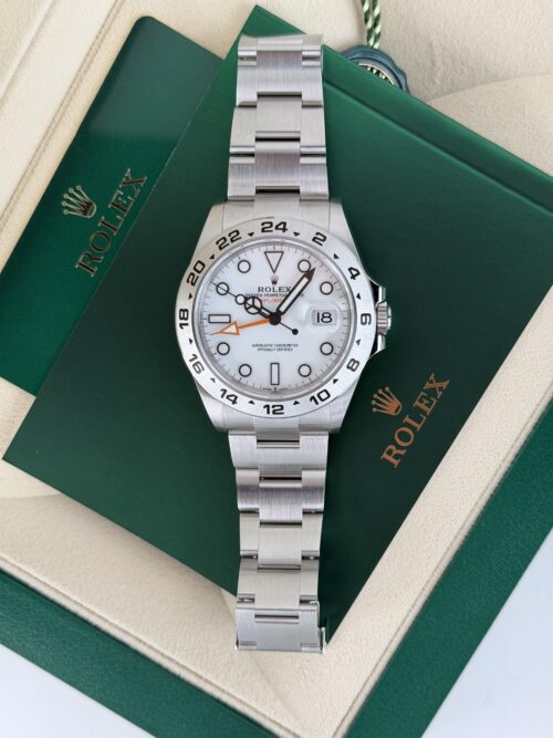 Rolex Explorer II UNWORN 2026 White Polar Steel Bezel 42mm Oyster 226570