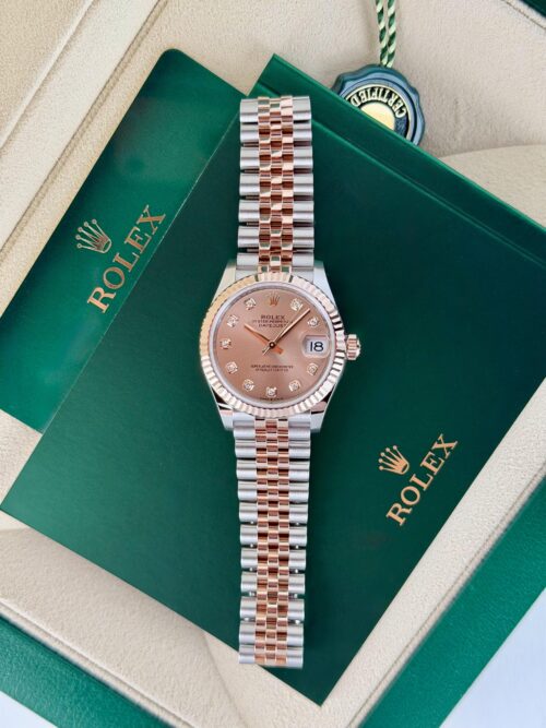 Rolex Datejust 31mm UNWORN 2026 Rose Pink Sundust Diamond Fluted Jubilee 278271