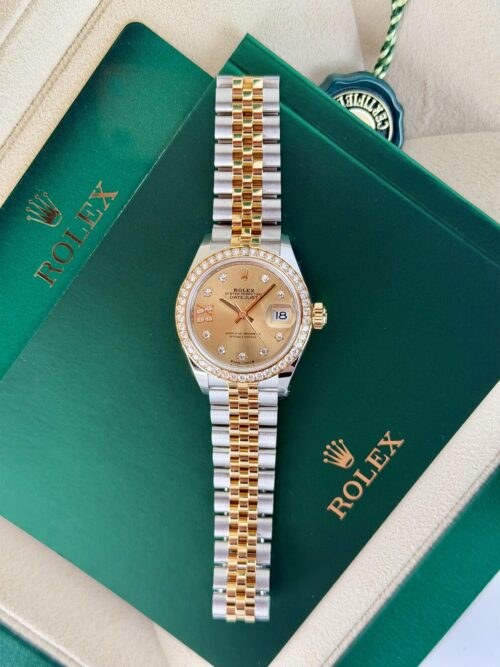Rolex Datejust 28mm UNWORN 2026 Champagne Star Diamond IX Jubilee 279383RBR