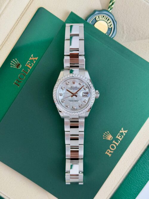 Rolex Datejust 28mm UNWORN 2026 MOP Pearl Diamond Oyster 279384RBR