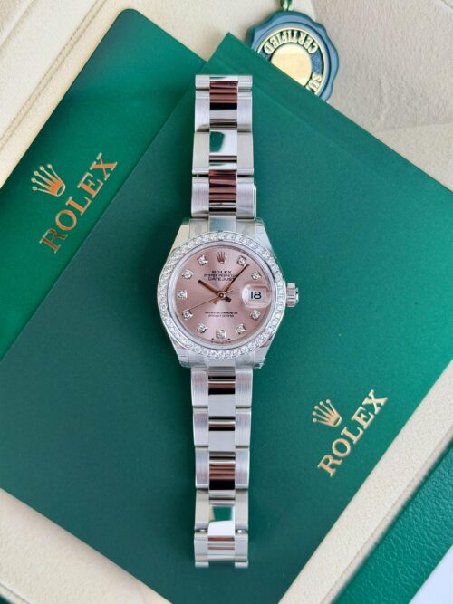 Rolex Datejust UNWORN 2026 28mm Pink Diamond Bezel Oyster 279384RBR