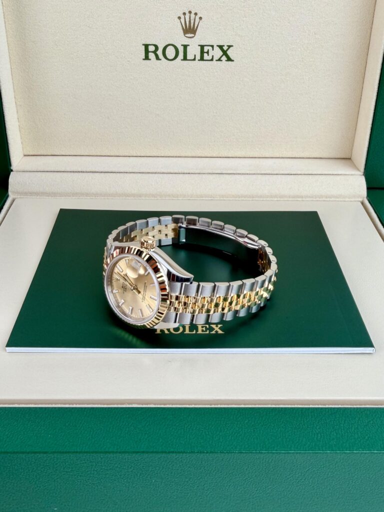 Rolex Datejust 28mm 2018 Champagne Index Fluted Jubilee 279173