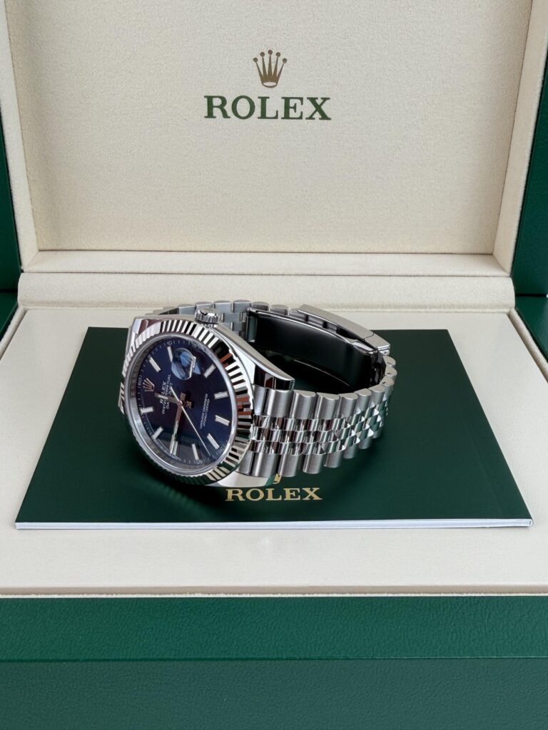 Rolex Datejust 41mm UNWORN 2026 Blue Index Fluted Jubilee 126334