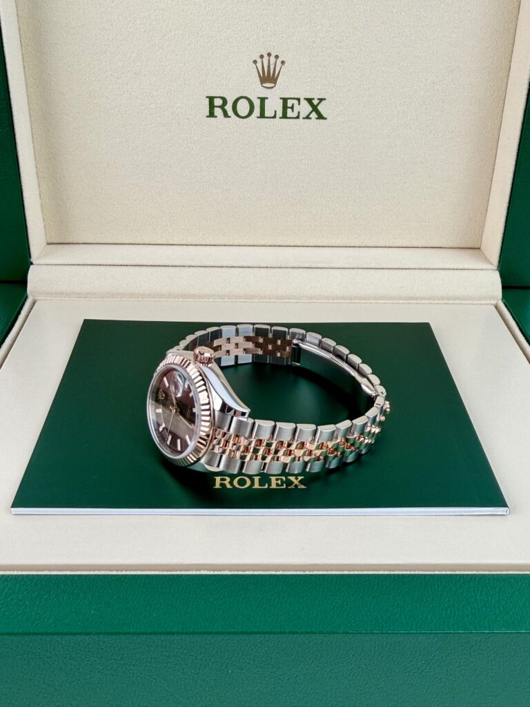Rolex Datejust 28mm 2018 Chocolate Brown Index Fluted Jubilee 279171