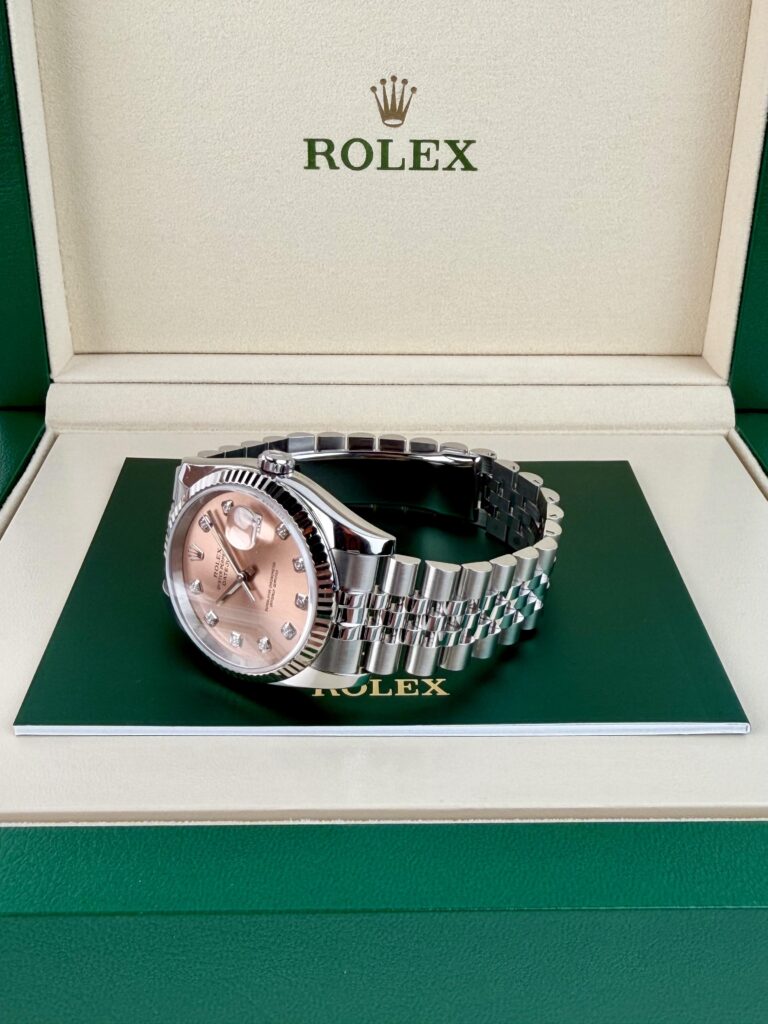 Rolex Datejust 36mm 2018 Pink Rose Diamond Fluted Jubilee 116234