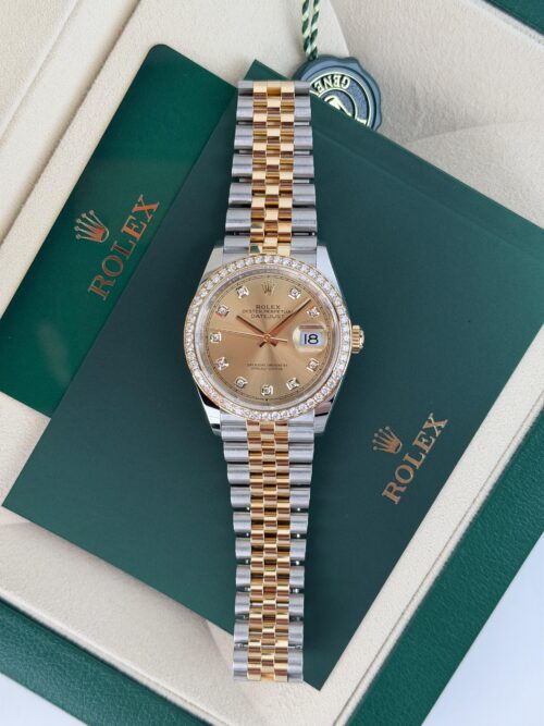 Rolex Datejust 36mm UNWORN 2026 Champagne Diamond Jubilee 126283RBR