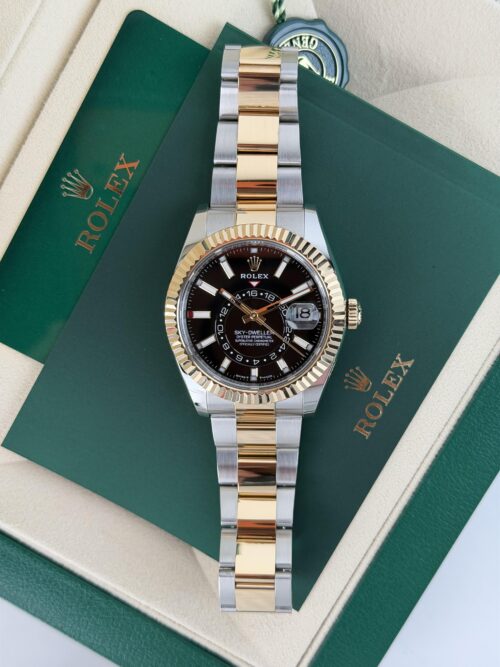 Rolex Sky-Dweller 42mm 2025 Black Index Fluted Oyster 336933