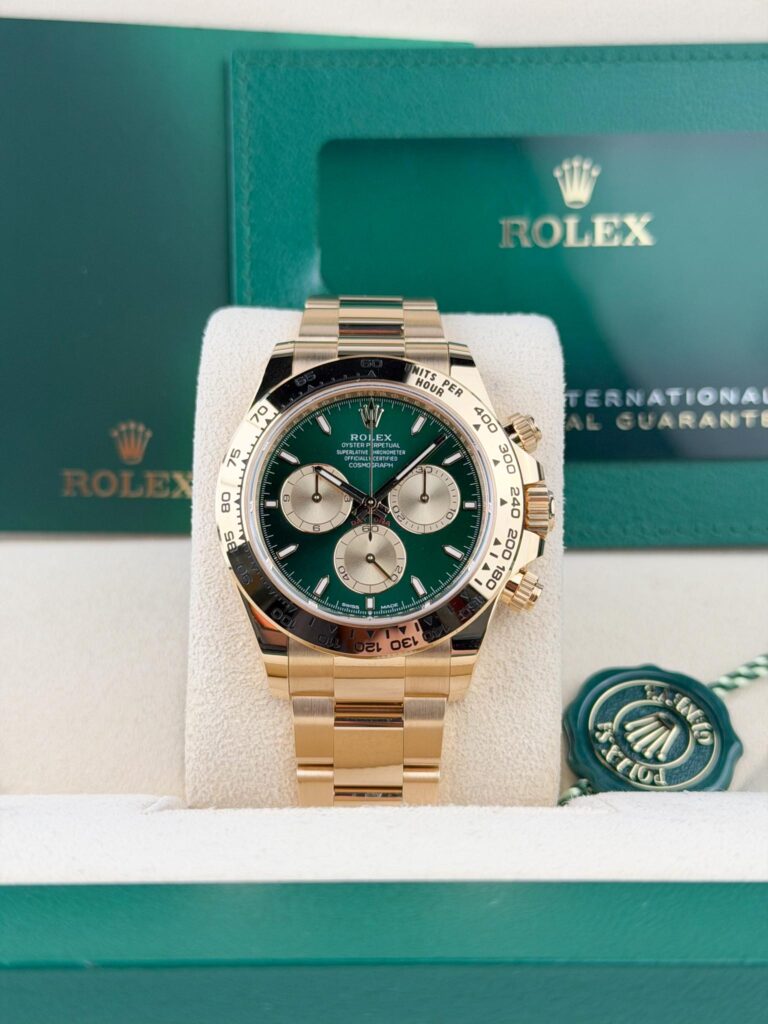 Rolex Daytona UNWORN 2026 John Mayer 2.0 Green/Champagne 40m Index Oyster 126508