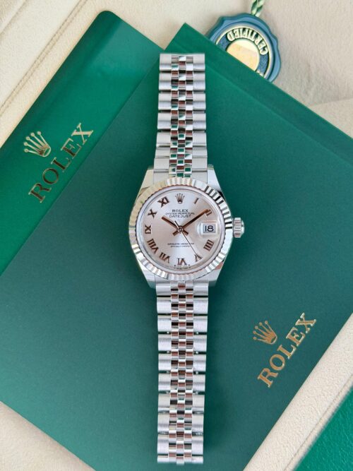 Rolex Datejust 28mm UNWORN 2026 Silver Roman Fluted Jubilee 279174
