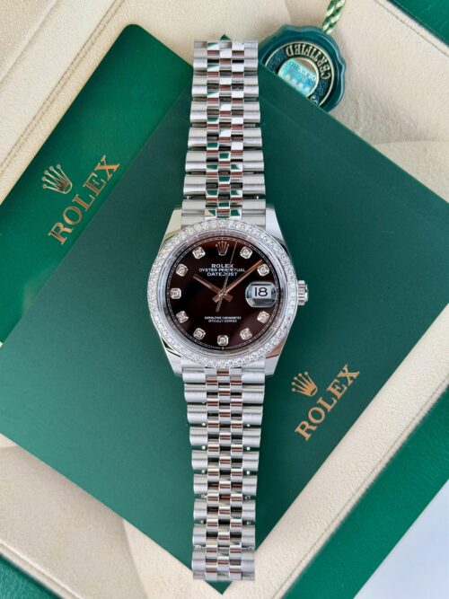 Rolex Datejust 36mm UNWORN 2026 Black Diamond Bezel Jubilee 126284RBR