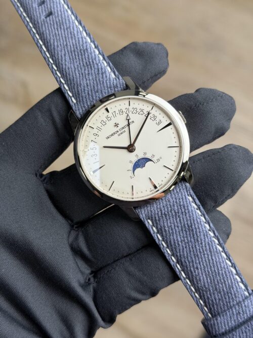 Vacheron Constaintin Patrimony 42.5mm 2019 Silver White Gold 4010U/000G-B330