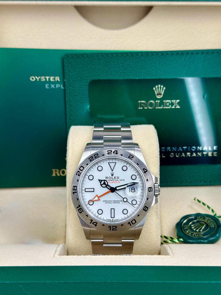Rolex Explorer II UNWORN 2026 White Polar Steel Bezel 42mm Oyster 226570