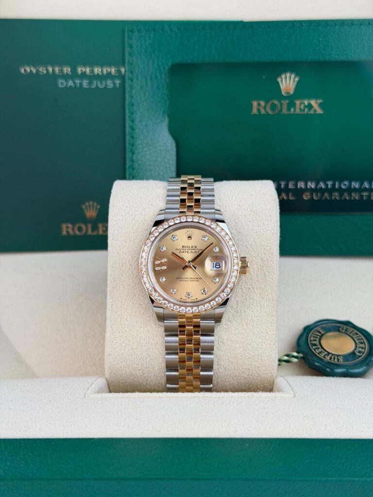 Rolex Datejust 28mm UNWORN 2026 Champagne Star Diamond IX Jubilee 279383RBR