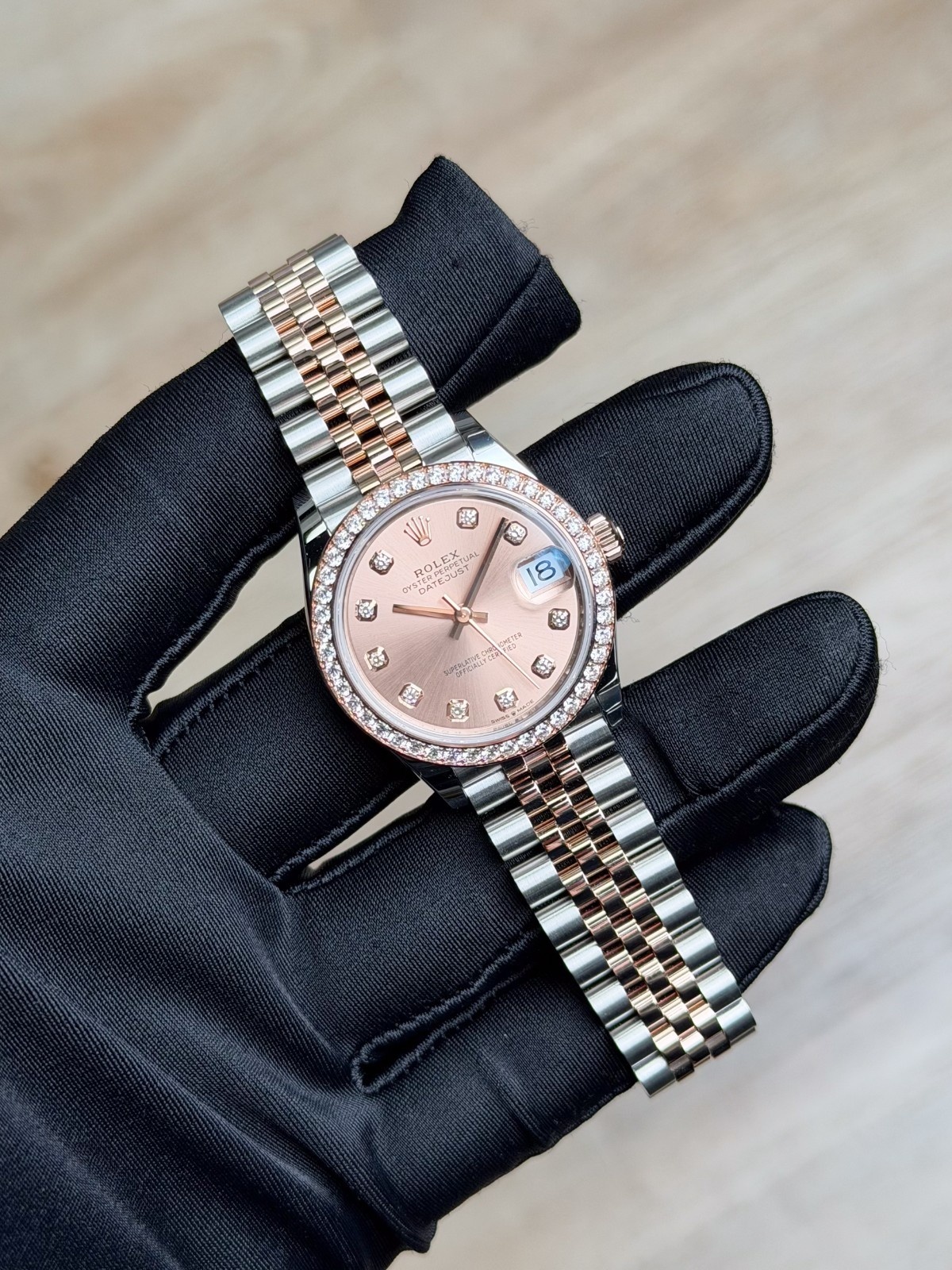 Rolex Datejust 31mm UNWORN 2026 Rose Pink Sundust Diamond Jubilee 278381RBR