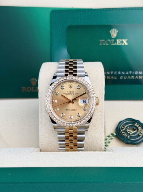 Rolex Datejust 36mm UNWORN 2026 Champagne Diamond Jubilee 126283RBR