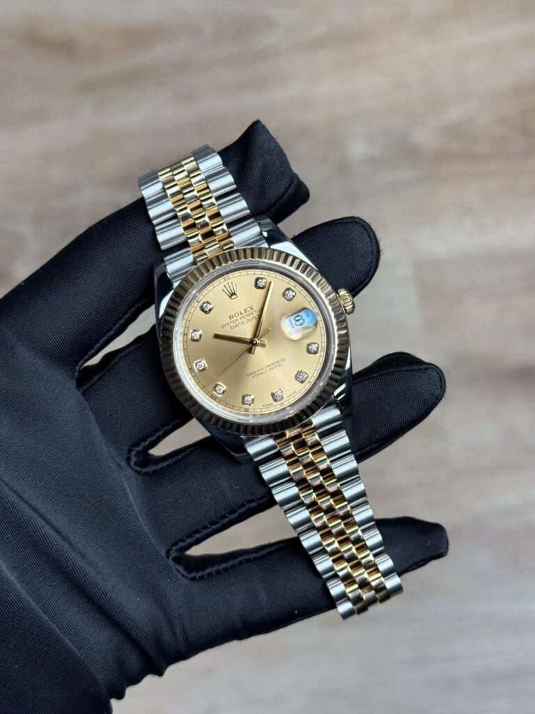 Rolex Datejust 41mm 2021 Champagne Diamond Fluted Jubilee 126333