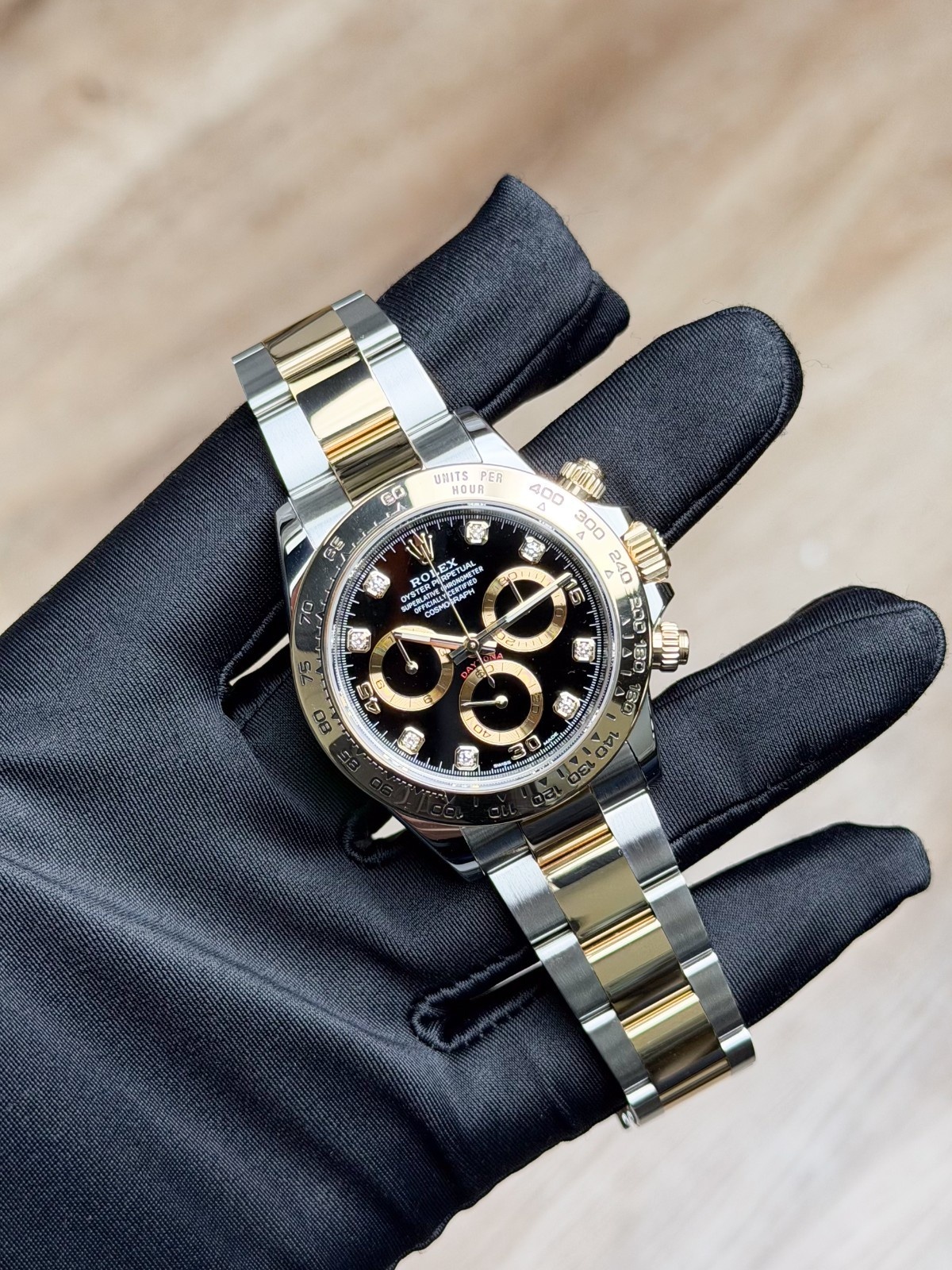 Rolex Daytona 2020 Black/Black Diamond 40mm Oyster 116503