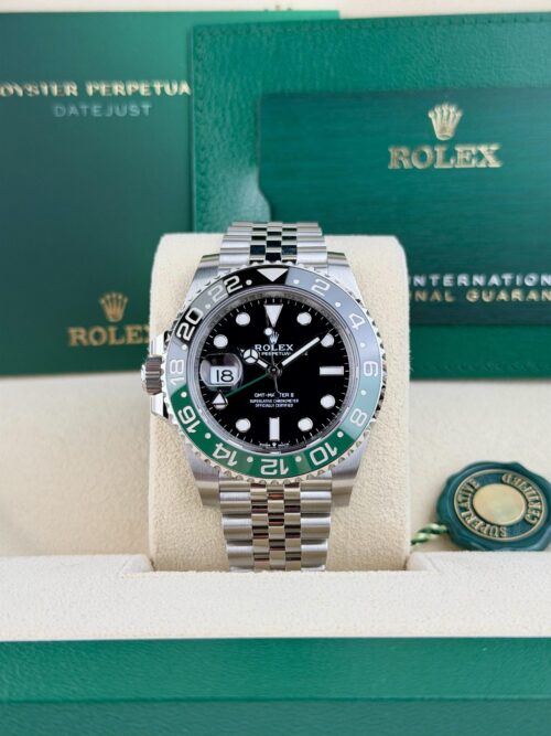 Rolex GMT-Master II UNWORN 2026 Sprite 40mm Black/Green Jubilee Wood 126720VTNR
