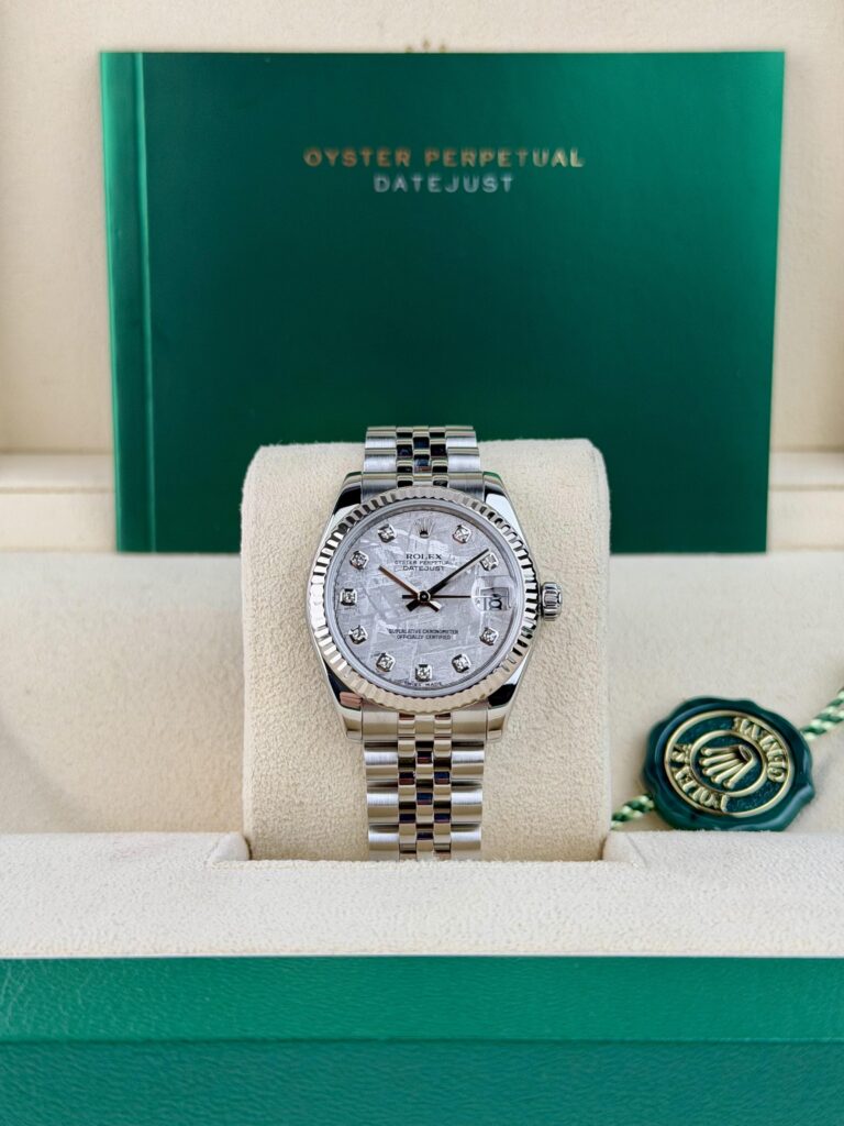 Rolex Datejust 31mm Meteorite Diamond Fluted Jubilee Watch&Box 178274
