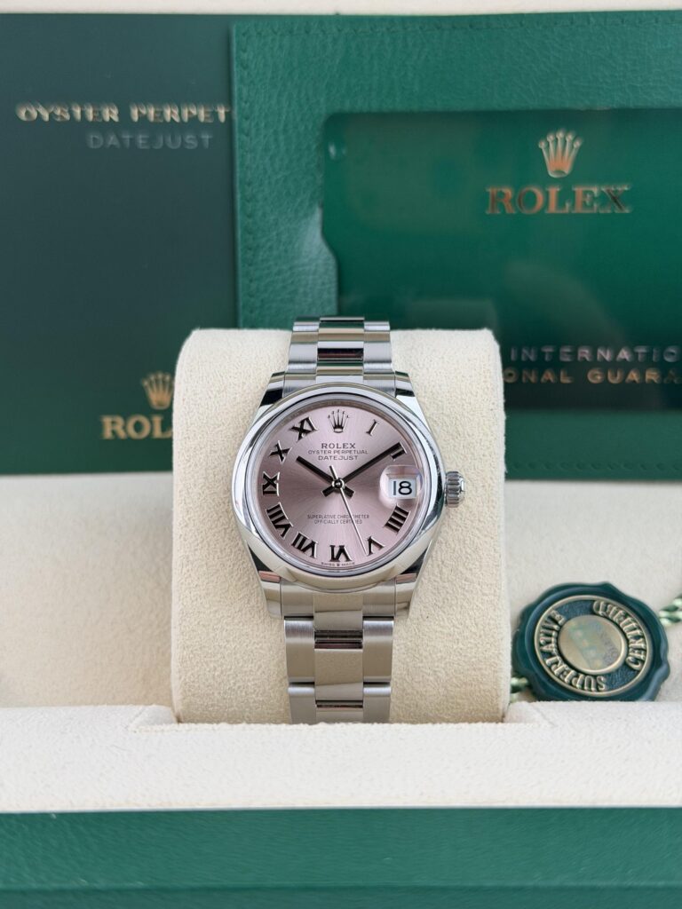 Rolex Datejust 31mm 2025 Pink Roman Smooth Oyster 278240