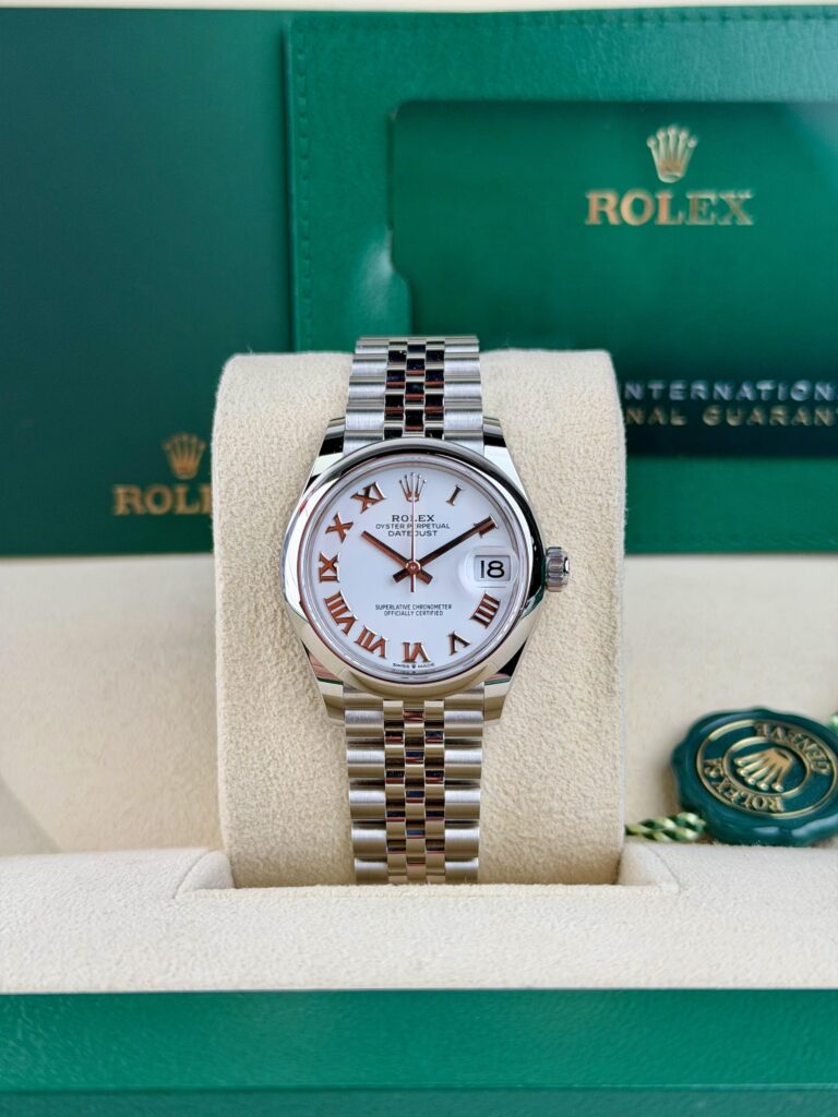 Rolex Datejust 31mm UNWORN 2026 White Roman Smooth Jubilee 278240