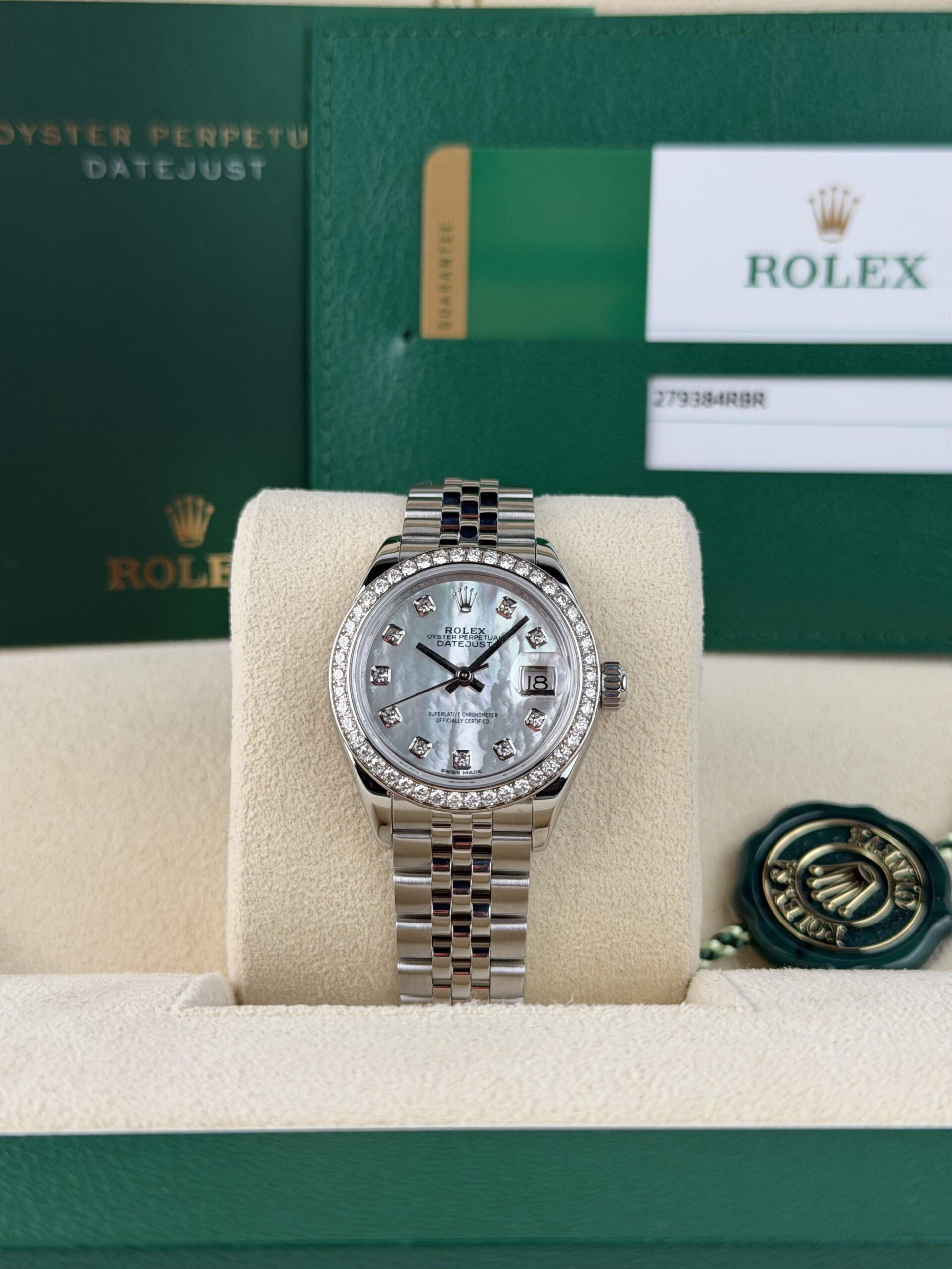 Rolex Datejust 28mm 2018 MOP Pearl Diamond Jubilee 279384RBR