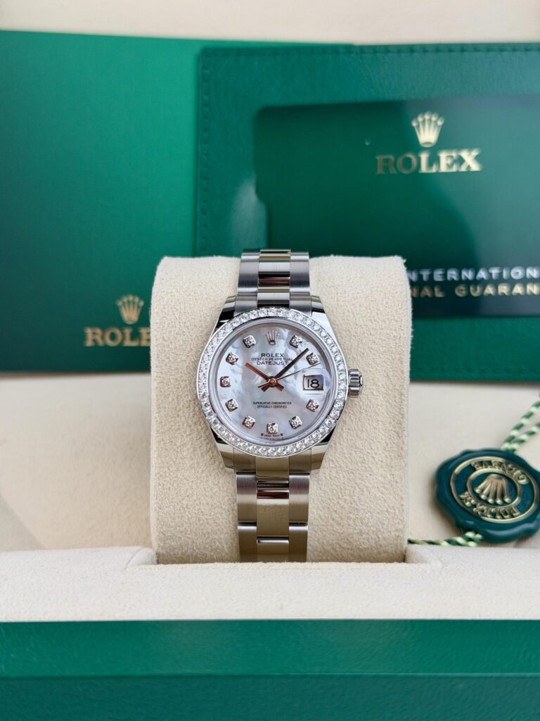 Rolex Datejust 28mm UNWORN 2026 MOP Pearl Diamond Oyster 279384RBR
