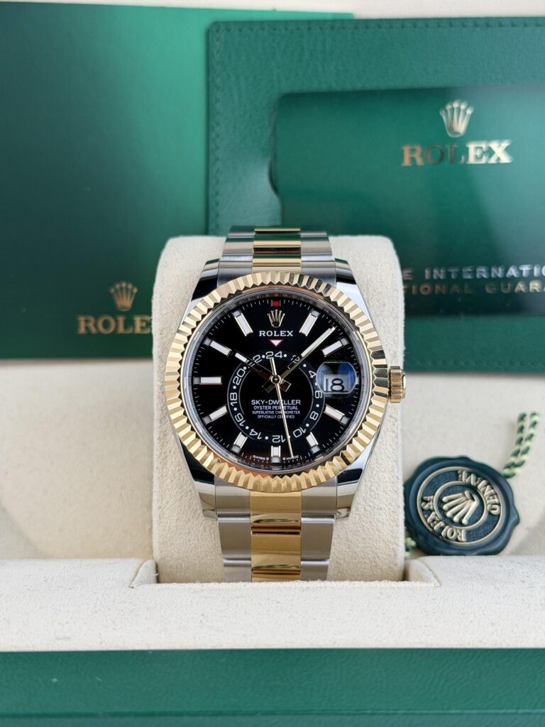 Rolex Sky-Dweller 42mm 2025 Black Index Fluted Oyster 336933