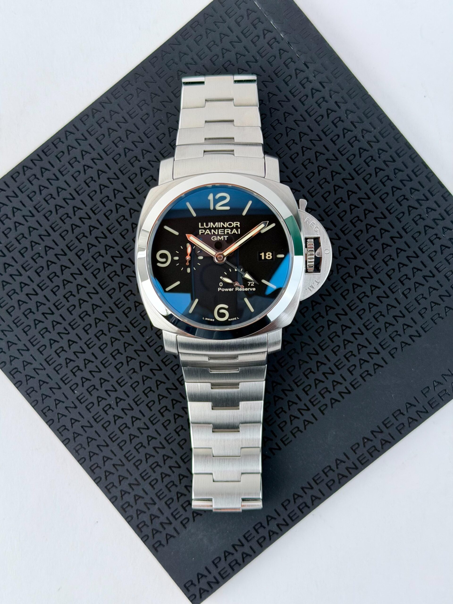 Panerai Luminor 1950 3 Days GMT 44mm 2013 Black Arabic Steel PAM00347
