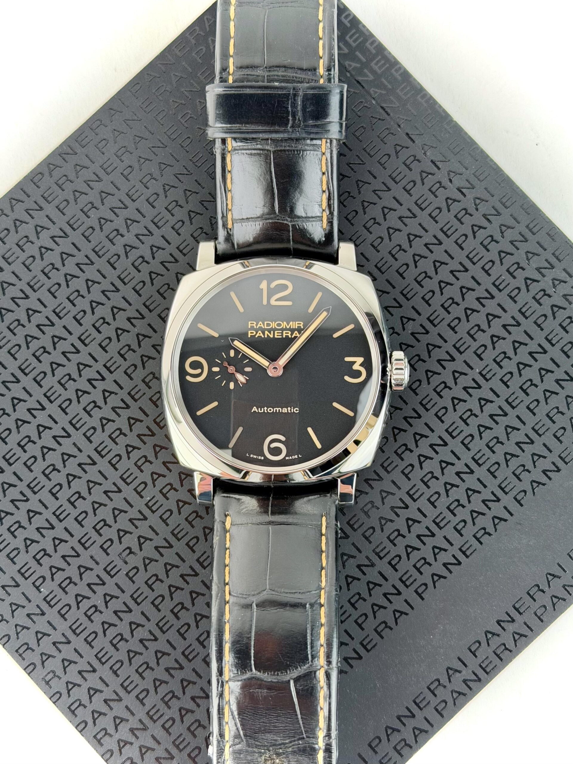 Panerai Radiomir 1940 3 Days 45mm 2018 Black Dial Alligator Strap PAM00572