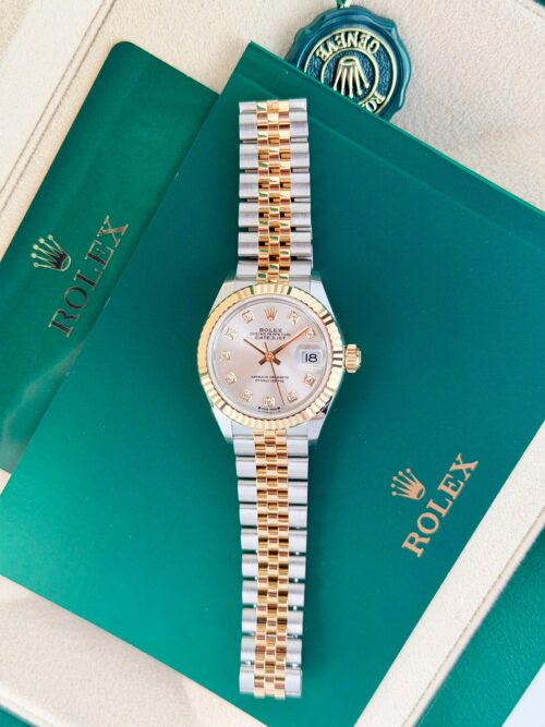 Rolex Datejust 28mm UNWORN 2026 Silver Diamond Fluted Jubilee 279173