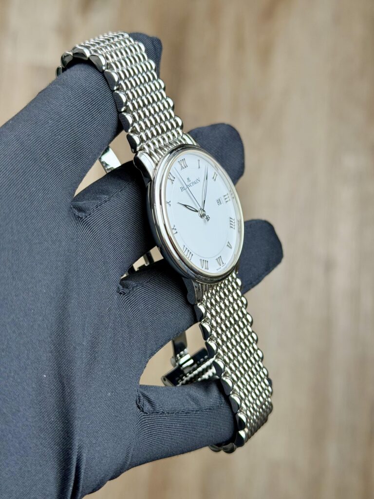Blancpain Villeret Ultraplate 40mm 2017 White Roman 6651-1127-MM