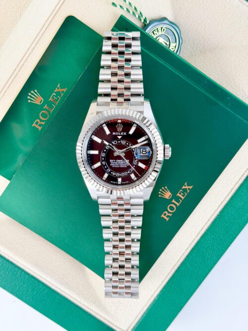 Rolex Sky-Dweller 42mm UNWORN 2026 Black Index Fluted Jubilee 336934