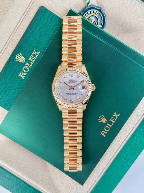 Rolex Datejust 31 MOP Pearl Diamond Fluted President 2026 Unworn 278278