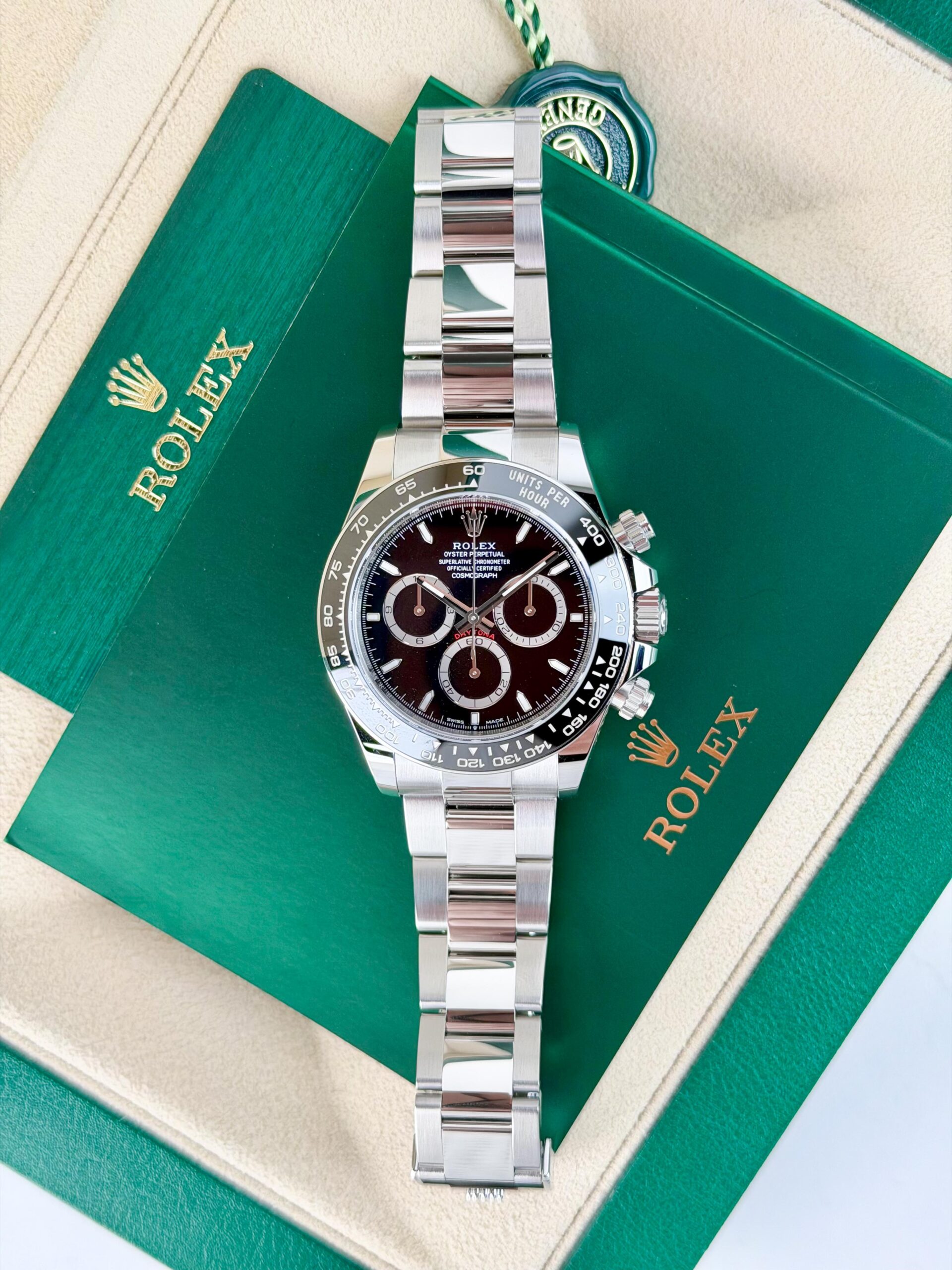 Rolex Daytona UNWORN 2026 Black Index 40mm Oyster Wood 126500LN