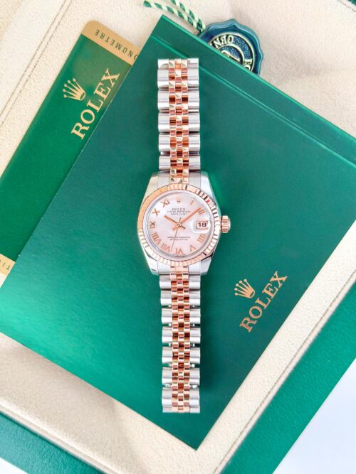 Rolex Datejust 26mm 2012 MOP Pearl Roman Fluted Jubilee 179171